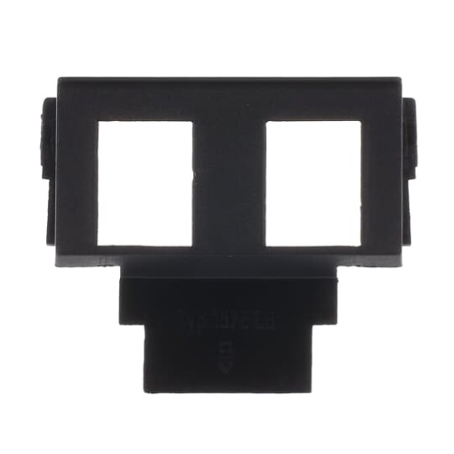 Socket Fixing Plate for Modular Jack 2 gang anthracite