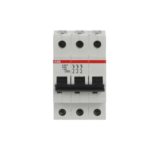 S203P-D63 Miniature Circuit Breaker - 3P - D - 63 A