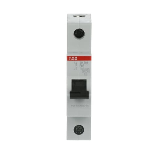 Miniature Circuit Breaker - SH200 - 1P - 6 A - B - AC 6 kA