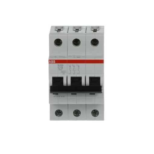 Miniature Circuit Breaker - S200 - 3P - 13 A - C - AC 6 kA