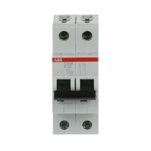 Miniature Circuit Breaker - S200M - 2P - 32 A - B - AC 10 kA
