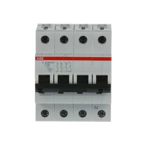 Miniature Circuit Breaker - S200M - 3PN - 16 A - C - AC 10 kA