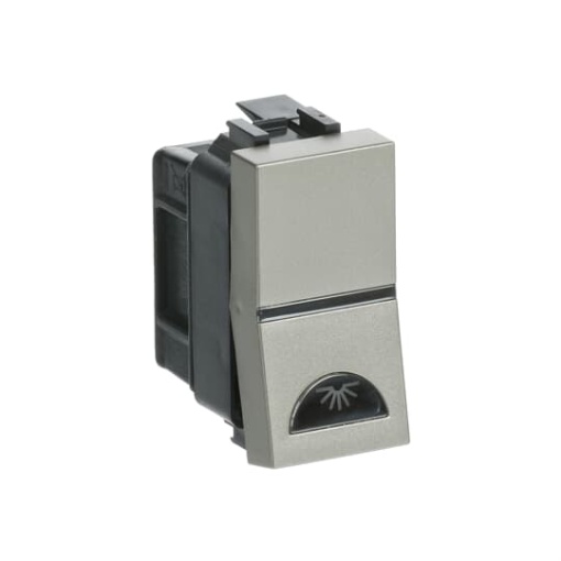 Push-button, SP with light symbol - 1M - Champagne Symbol "light" Single push button Rocker 1 pole, Champagne - Zenit