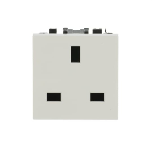 Socket outlet insertcover British Standard Without imprint White - Zenit