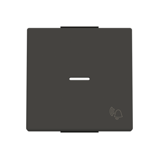 Rocker Symbol "bell" for Switchpush button, Single rocker Black - Sky Niessen