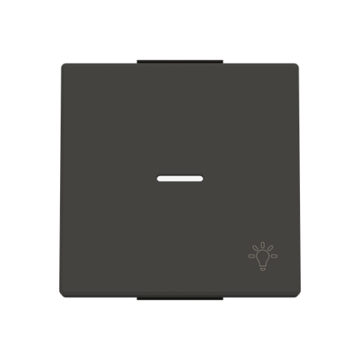 Rocker Symbol "light" for Switchpush button, Single rocker Black - Sky Niessen