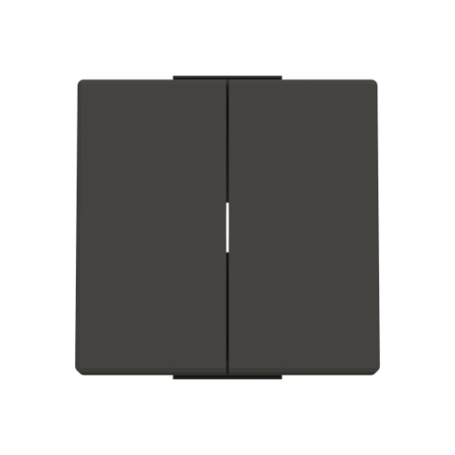 Rocker Without imprint for Switchpush button, Two-part rocker Black - Sky Niessen