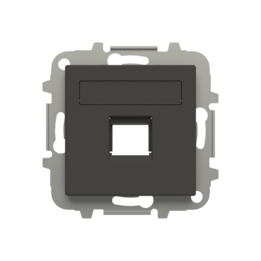Cover plate Data connection 1 gang Black - Sky Niessen