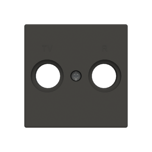 Cover plate SAT 1 gang Black - Sky Niessen