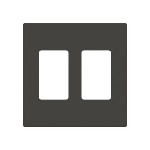 Cover plate VDI 2 gang Black - Sky Niessen