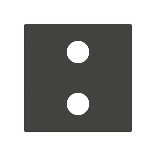 Cover plate Cinch 1 gang Black - Sky Niessen