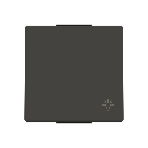 Rocker Symbol "light" for Switchpush button, Single rocker Black - Sky Niessen