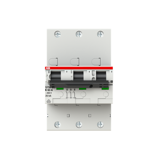 S753DR-K63 sel. main CB K-Char.,25kA,63A,3P