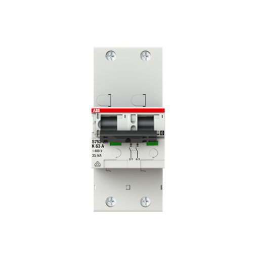 S752DR-K63 sel. main CB K-Char.,25kA,63A,2P