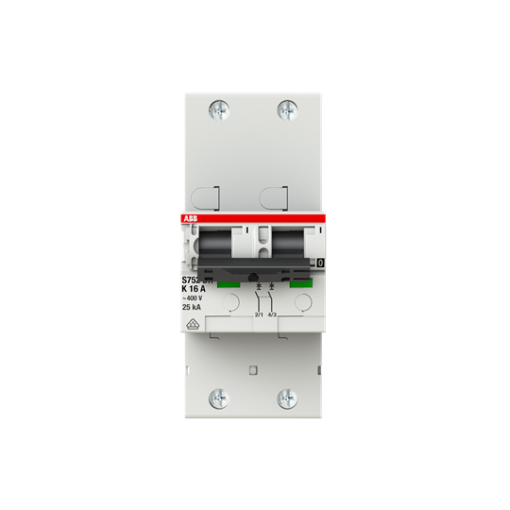 S752DR-K16 sel. main CB K-Char.,25kA,16A,2P