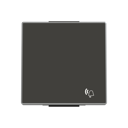 Rocker Symbol "bell" for Switchpush button, Single rocker Black - Sky Niessen