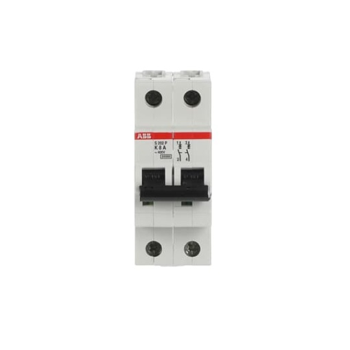 S202P-K8 Miniature Circuit Breaker - 2P - K - 8 A
