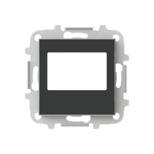 Cover plate Radio receiver Central cover plate Black - Sky Niessen