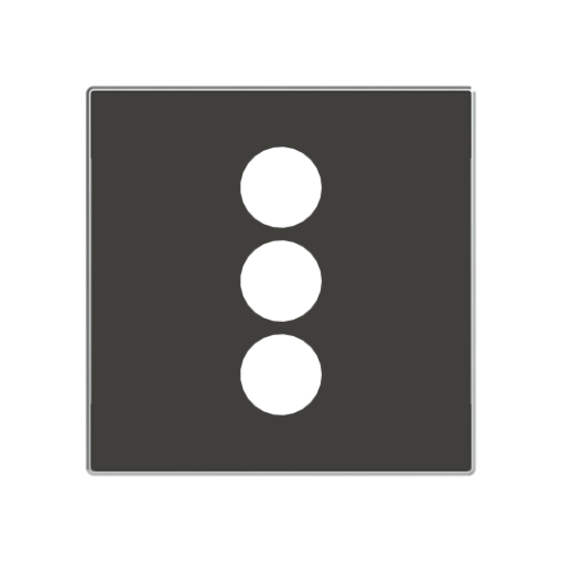 Cover plate CinchS-Video 1 gang Black - Sky Niessen