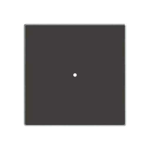 Cover plate Without imprint for Switchpush button Single push button Black - Sky Niessen