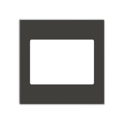 Cover VDI Loudspeaker connection 1 gang Black - Sky Niessen
