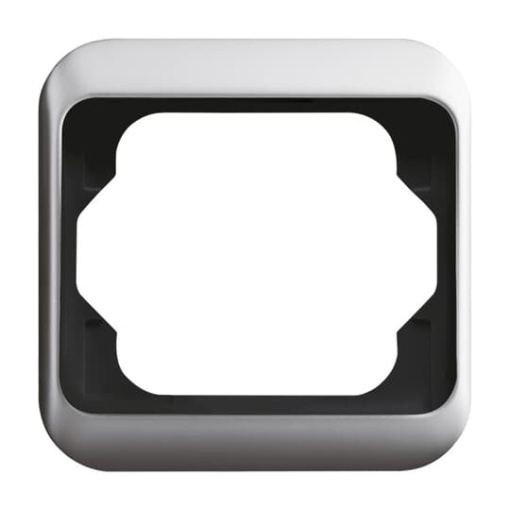 Cover frame 1-gang titanium - alpha nea