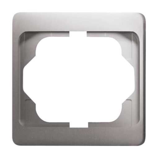 Cover frame 1-gang platinum - alpha exclusive