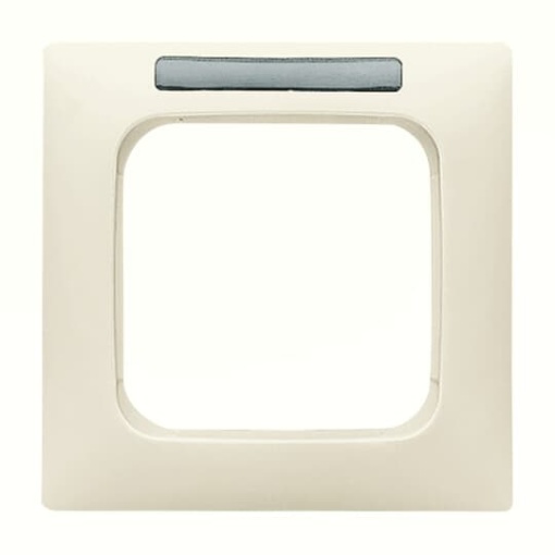 Cover frame with labelling field, horizontal with label space 1-gang white - Busch-Duro 2000 SI Linear