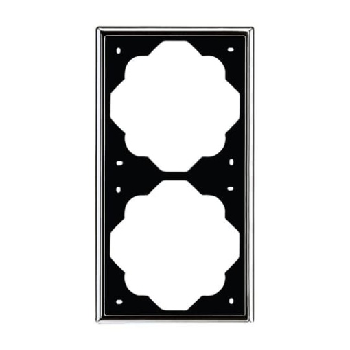 Cover frame 2-gang chrome - impuls