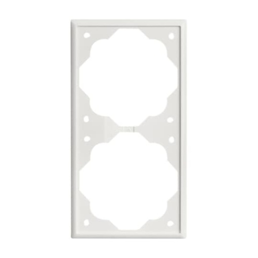 Cover frame 2-gang alpine white - impuls