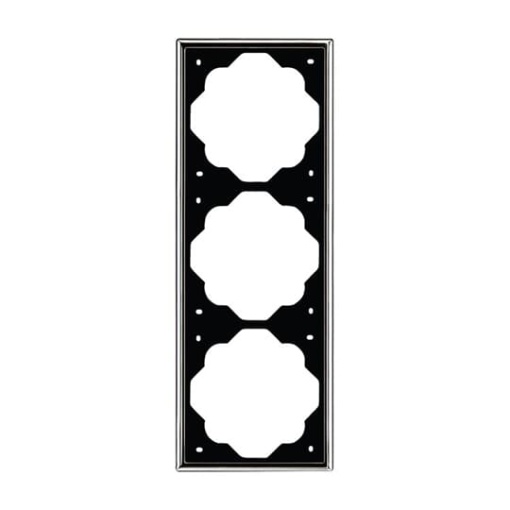 Cover frame 3-gang chrome - impuls