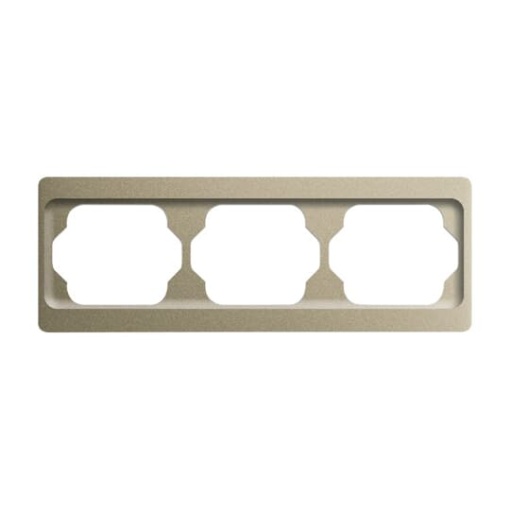 Cover Frame 3gangs palladium - alpha exclusive