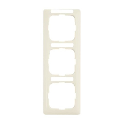 Cover frame with labelling field, vertical with label space 3-gang white - Busch-Duro 2000 SI Linear