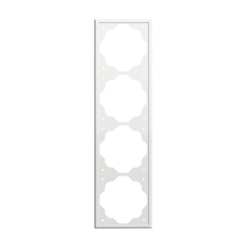 Cover frame 4-gang studio white matt - impuls