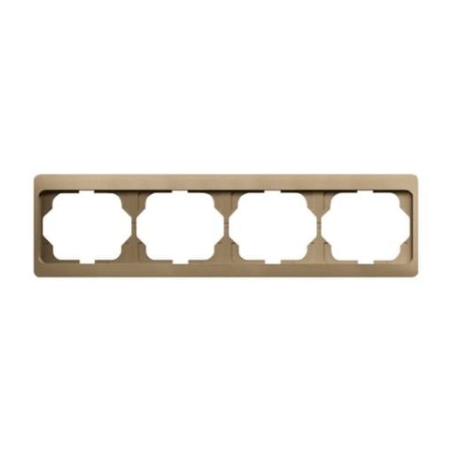 Cover frame 4-gang bronze - alpha exclusive