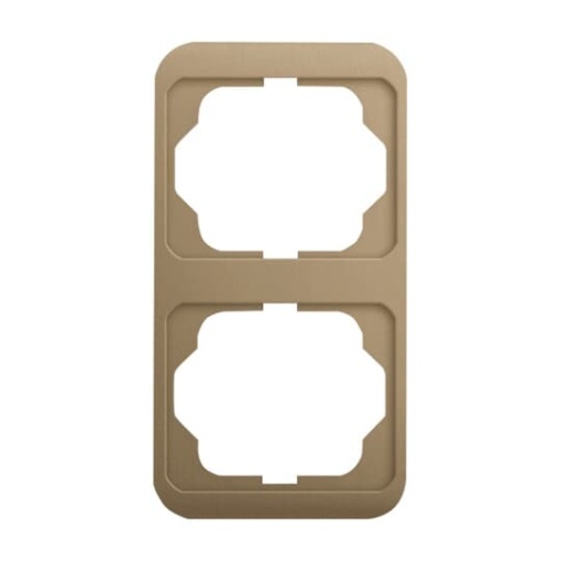 Cover frame 2-gang bronze - alpha nea