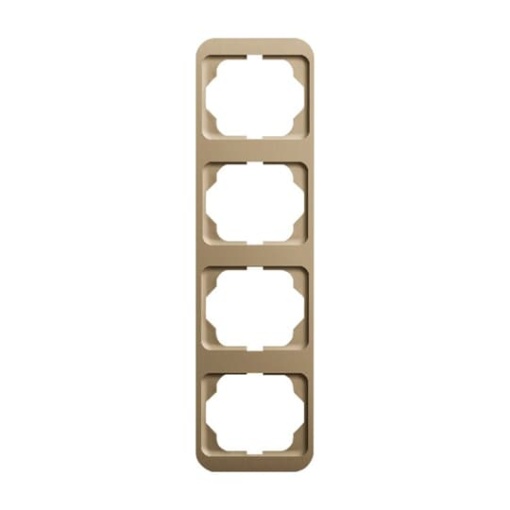 Cover frame 4-gang bronze - alpha nea