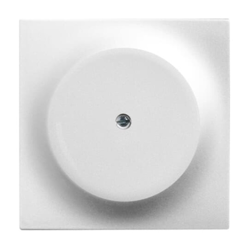 Cover plate Blind cap 1-gang with Mounting plate aluminium silver - impuls