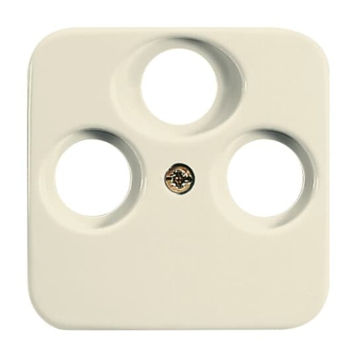 Cover plate SAT 3 gang white - Busch-Duro 2000 SI