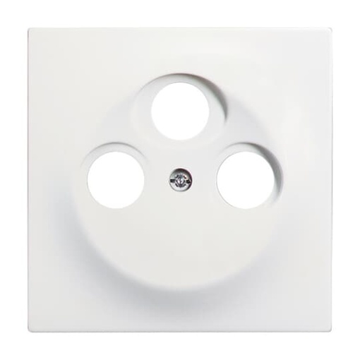 Cover plate SAT 3 gang studio white matt - impuls