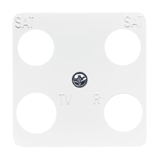 Cover plate SAT 4 gang alpine white - Reflex SI