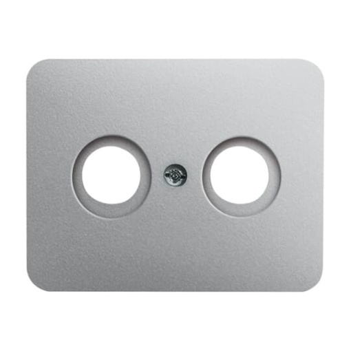 Cover plate SAT 2 gang titanium - alpha