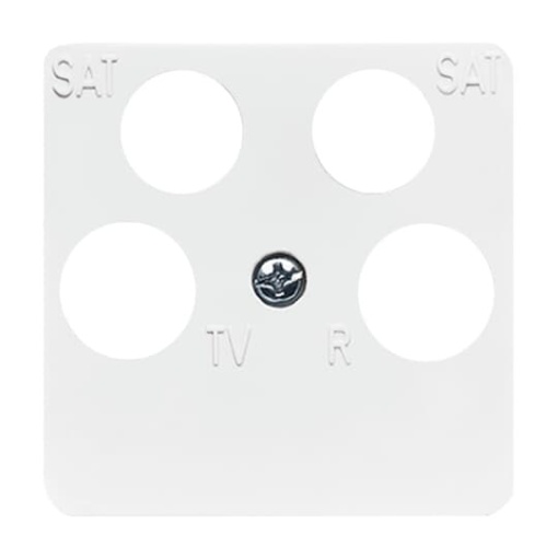Cover plate SAT 4 gang alpine white - Reflex SI