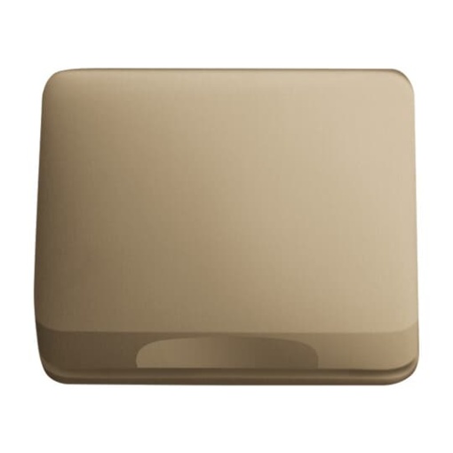 Cover plate 50x50 mm with Hinged Lid Telecommunication inserts bronze - alpha