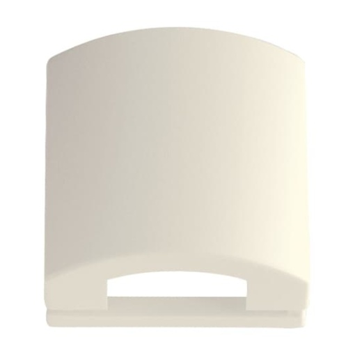 Cover plate 50x50 mm with Hinged Lid Telecommunication inserts ivory white - Platform 63