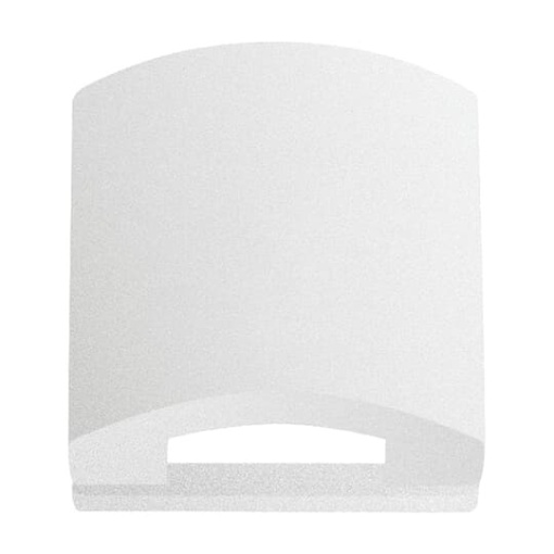 Cover plate 50x50 mm with Hinged Lid Telecommunication inserts aluminium silver - Platform 63