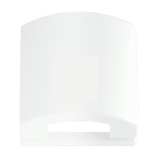 Cover plate 50x50 mm with Hinged Lid Telecommunication inserts studio white matt - Platform 63