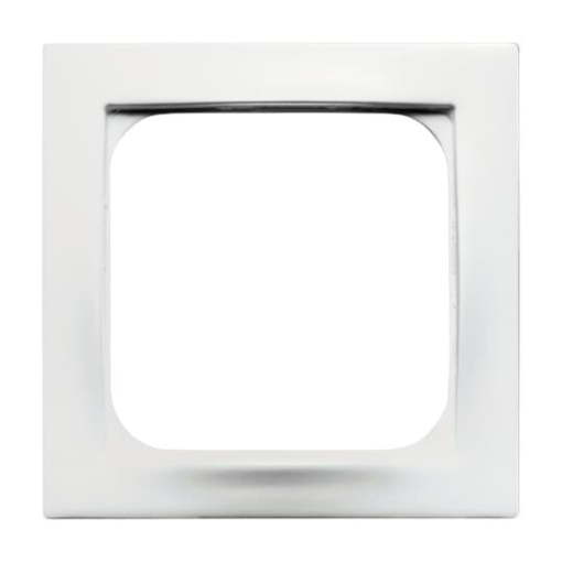 Cover plate 50x50 mm Telecommunication inserts studio white matt - impuls