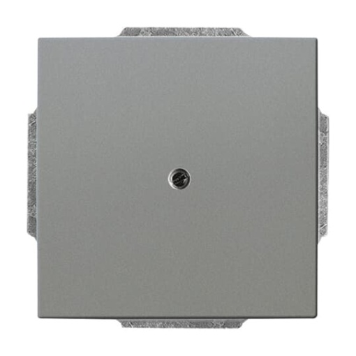 Cover plate Cable outlet with Mounting plate grey metallic - Platform 63