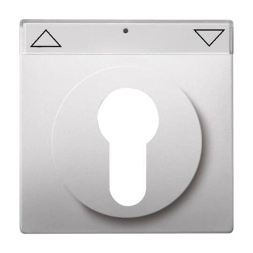 Cover plate with legend Symbol "arrows" or "0 - 1" for Venetian blind, Key stainless steel - Pure Stainless Steel
